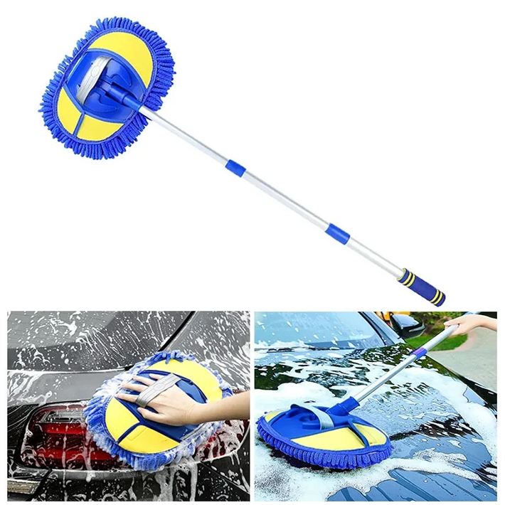 ALLY Mikrofiber Dönebilen Püsküllü Araba Yıkama Ve Temizleme Fırçası
