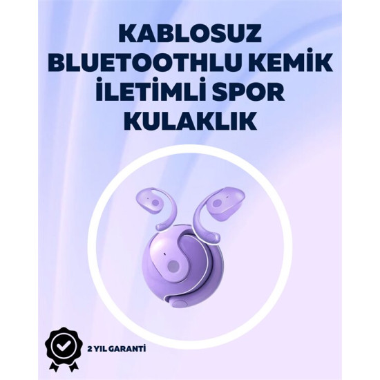 Bluetooth 5.3 Teknolojili Kablosuz Kemik İletimli Spor Kulaklık