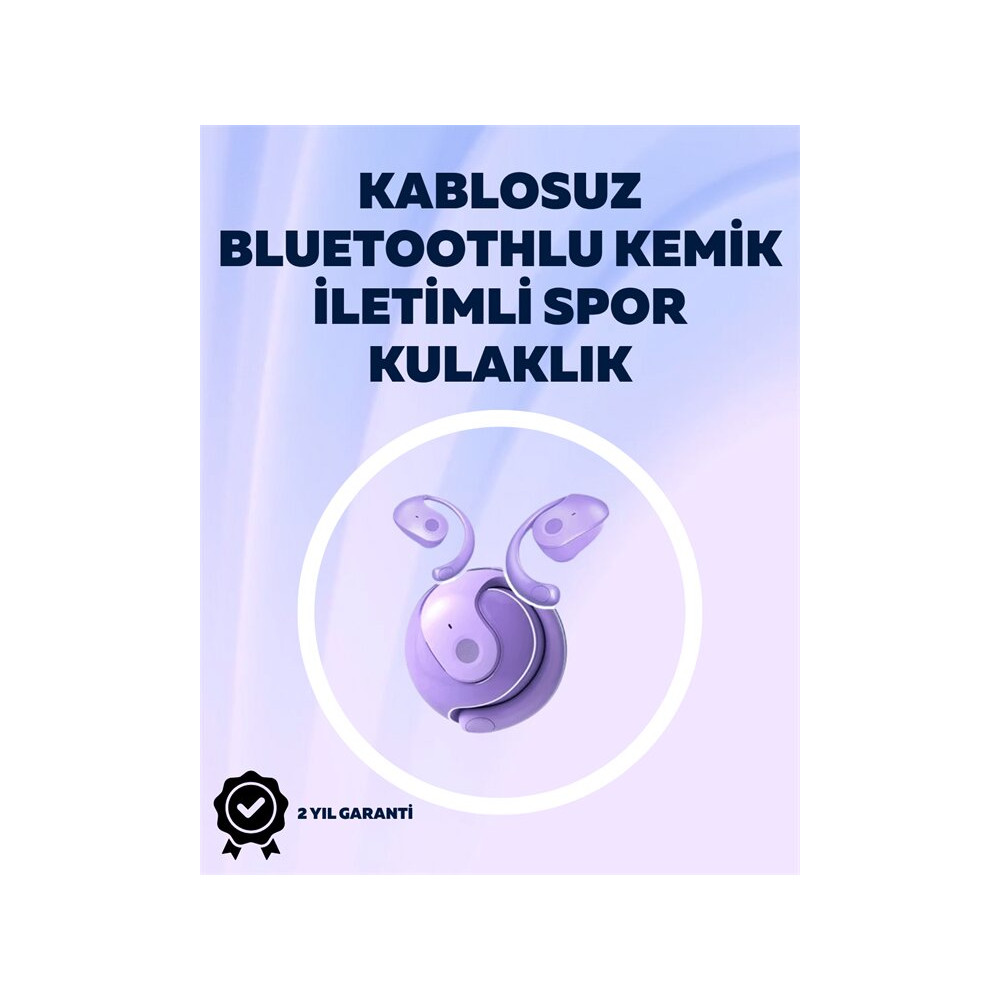Bluetooth 5.3 Teknolojili Kablosuz Kemik İletimli Spor Kulaklık