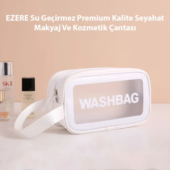 EZERE Su Geçirmez Premium Kalite Seyahat Makyaj Ve Kozmetik Çantası 3 