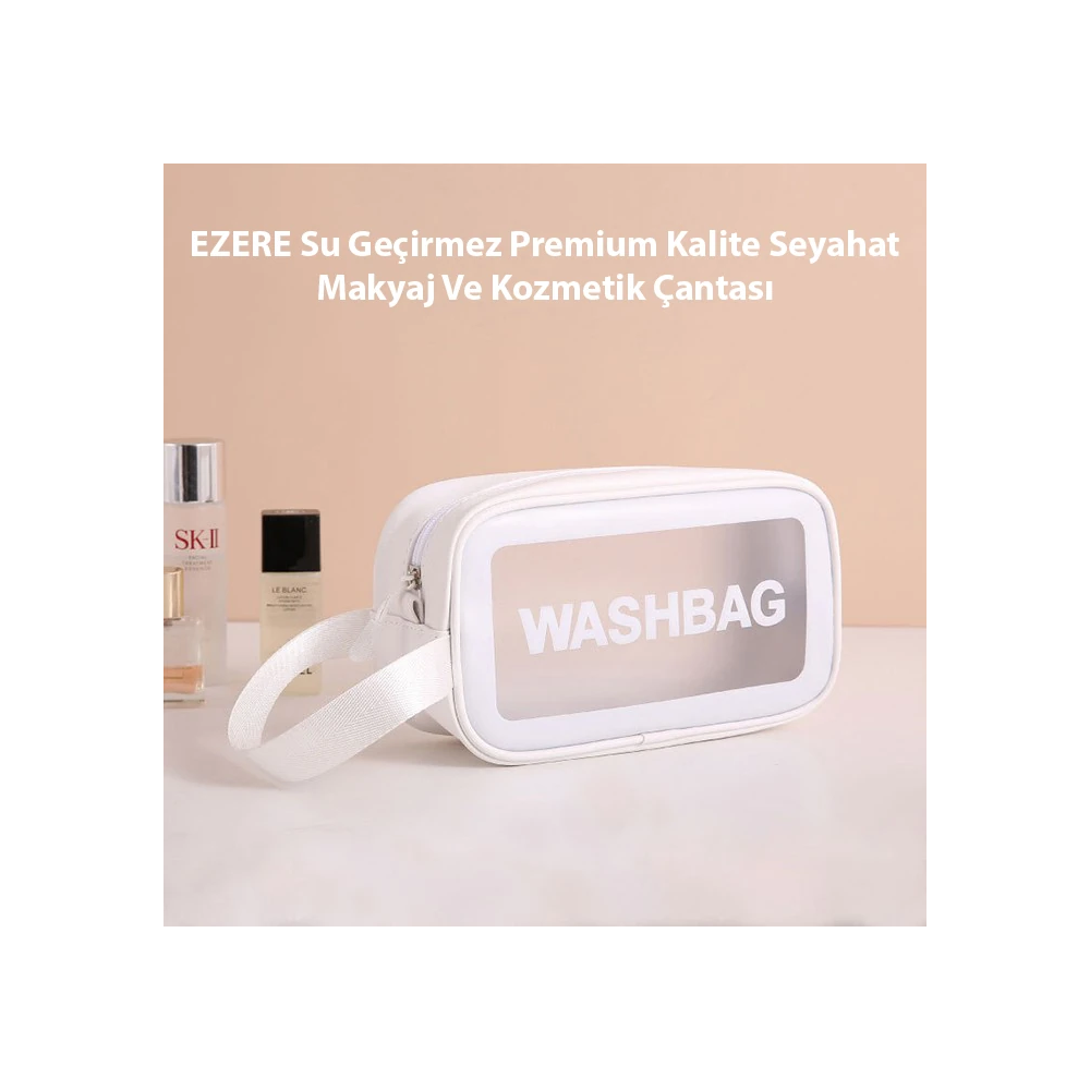 EZERE Su Geçirmez Premium Kalite Seyahat Makyaj Ve Kozmetik Çantası 3 