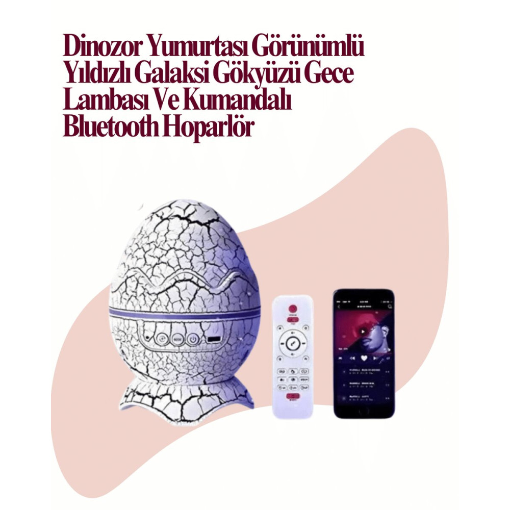 Uzaktan Kumandalı USB Girişli Döner Projektör Lamba