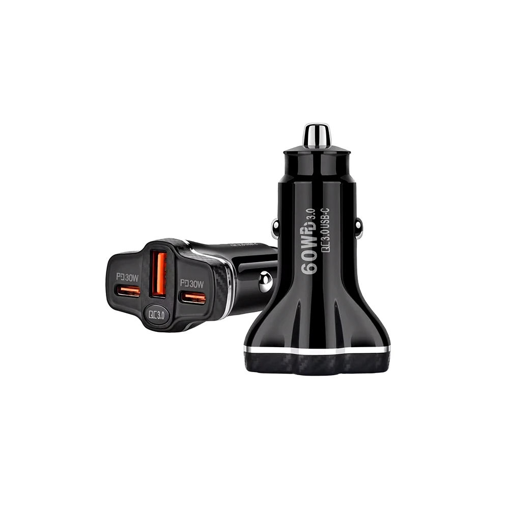 ALLY PD62 2xType-C + USB 78W Araç Çakmaklık Hızlı Şarj Aleti Araç Şarj