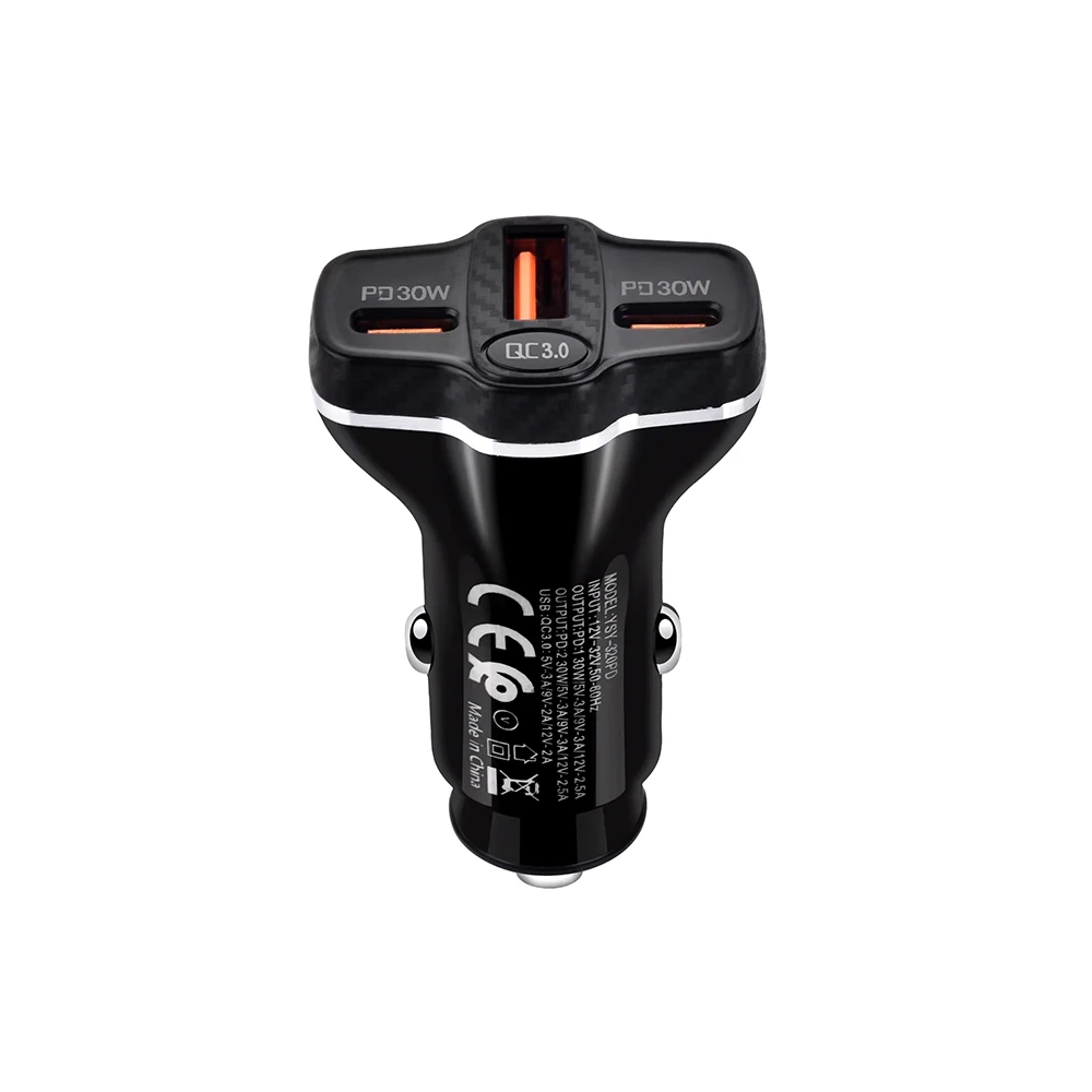ALLY PD62 2xType-C + USB 78W Araç Çakmaklık Hızlı Şarj Aleti Araç Şarj