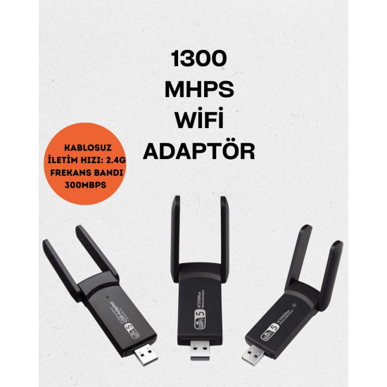 Realtek Chipsetli 5G Destekli Yüksek Hızlı Ağ Adaptörü