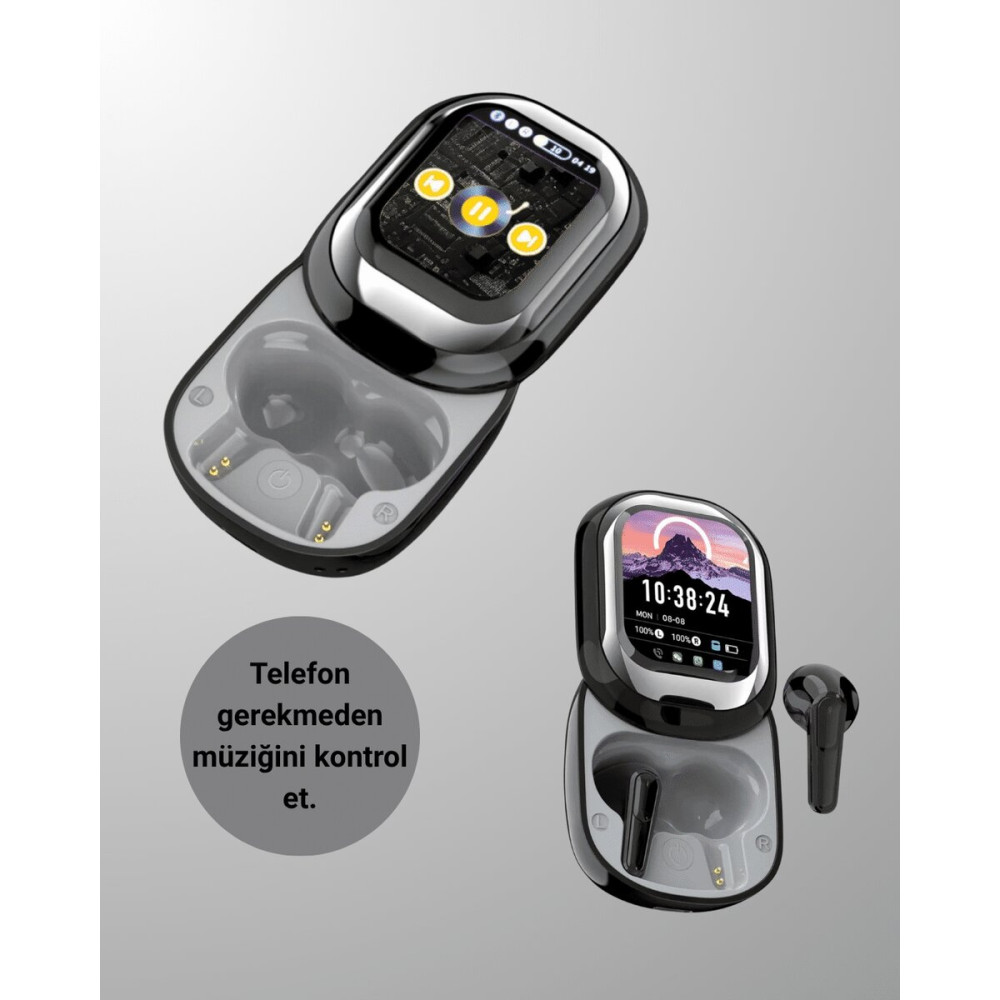Kişiselleştirilebilir LED Ekranlı Bluetooth Kulaklık – Oyun & Müzik Mo