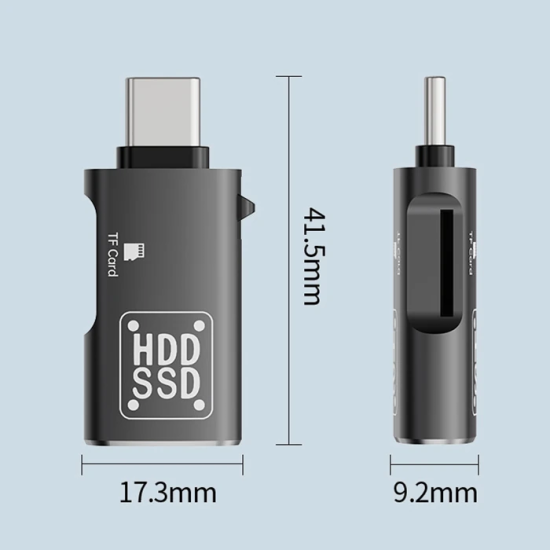 ALLY Type-c to USB + TF Kart Çevirici Otg Adaptör
