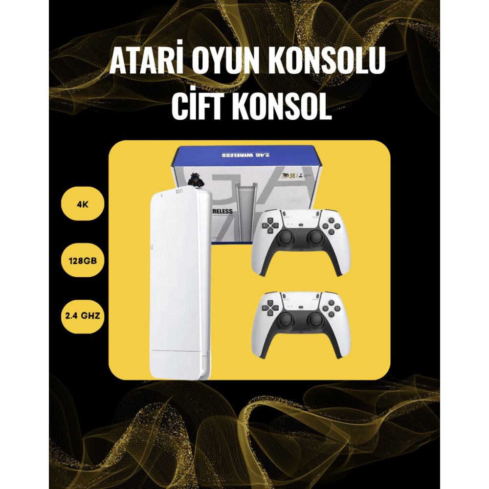 M15 Retro Konsol – 20.000 Oyunlu Çift Gamepadli 4K HDMI