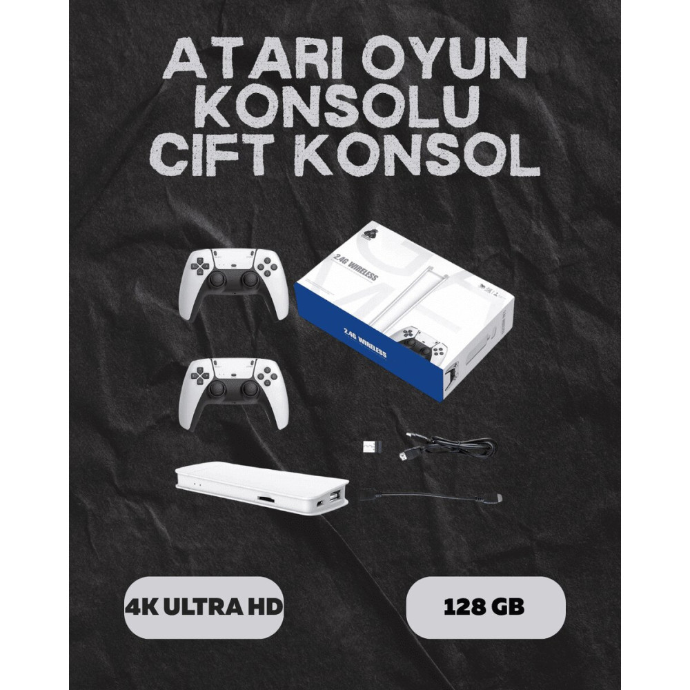 M15 Retro Konsol – 20.000 Oyunlu Çift Gamepadli 4K HDMI