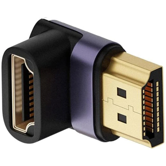 ALLY HDMI To HDMI 8K 2.1UHD 90 Derece Mıknatıs Başlıklı Çevirici Otg A