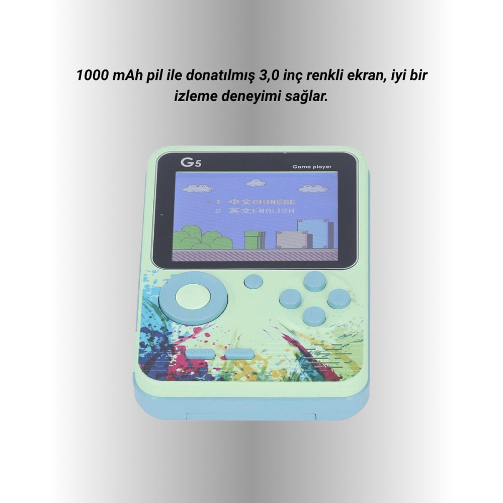 3.5 İnç Klasik Retro LCD Ekran 500 Oyunlu Oyun Konsolu Taşınabilir