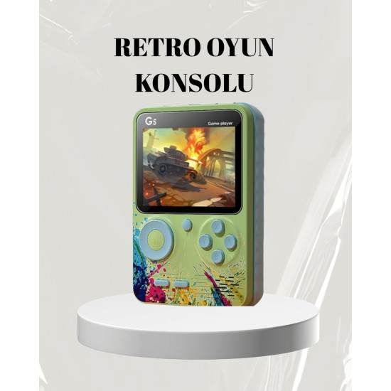 3 İnç Ekran 500 Oyunlu Game Box Mini Taşınabilir Oyun Konsolu