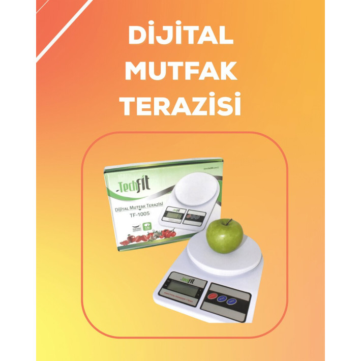 LCD Ekranlı Yüksek Hassasiyetli Dijital Mutfak Terazisi