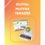 LCD Ekranlı Yüksek Hassasiyetli Dijital Mutfak Terazisi