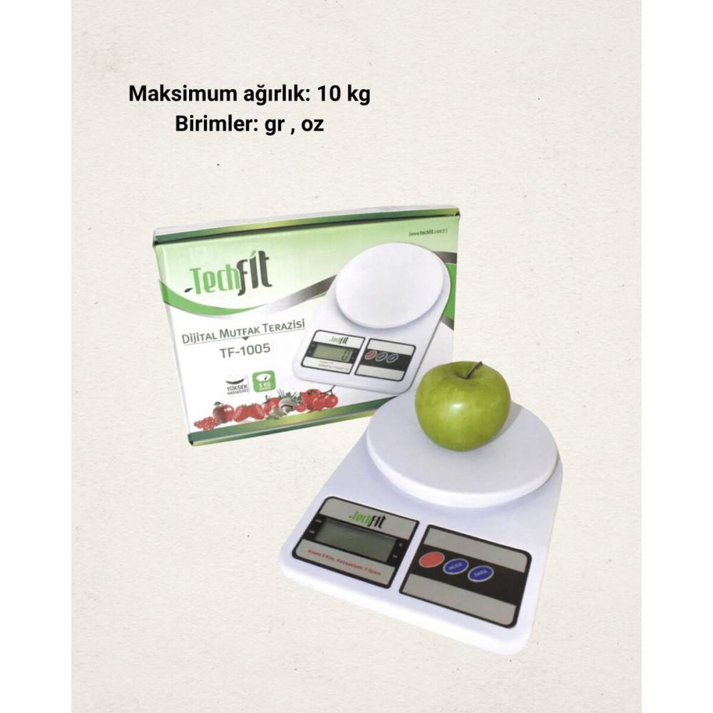 LCD Ekranlı Yüksek Hassasiyetli Dijital Mutfak Terazisi
