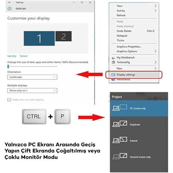 ALLY HDMI To HDMI 8K 2.1UHD Mıknatıs Başlıklı Çevirici Otg Adaptör