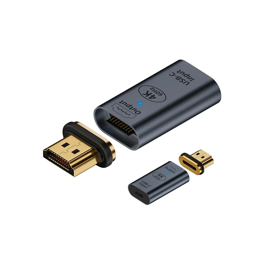 ALLY HDMI To Type-c 4K 60Hz Mıknatıs Başlıklı Çevirici Otg Adaptör