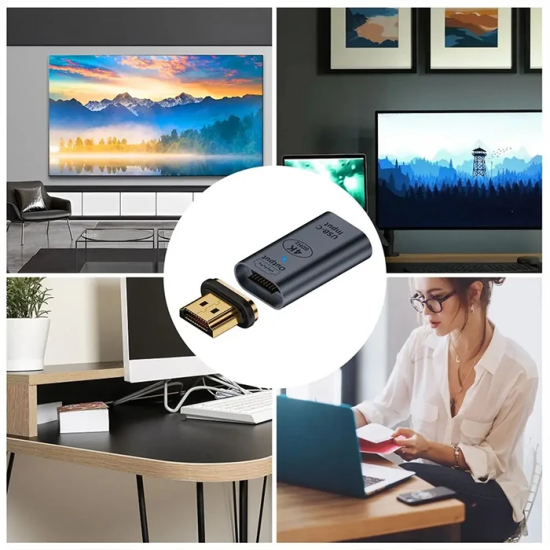 ALLY HDMI To Type-c 4K 60Hz Mıknatıs Başlıklı Çevirici Otg Adaptör