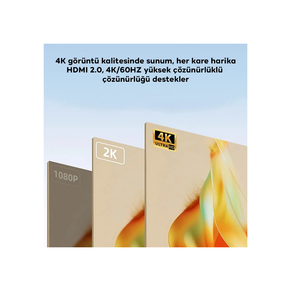 ALLY HDMI To Type-c 4K 60Hz Mıknatıs Başlıklı Çevirici Otg Adaptör