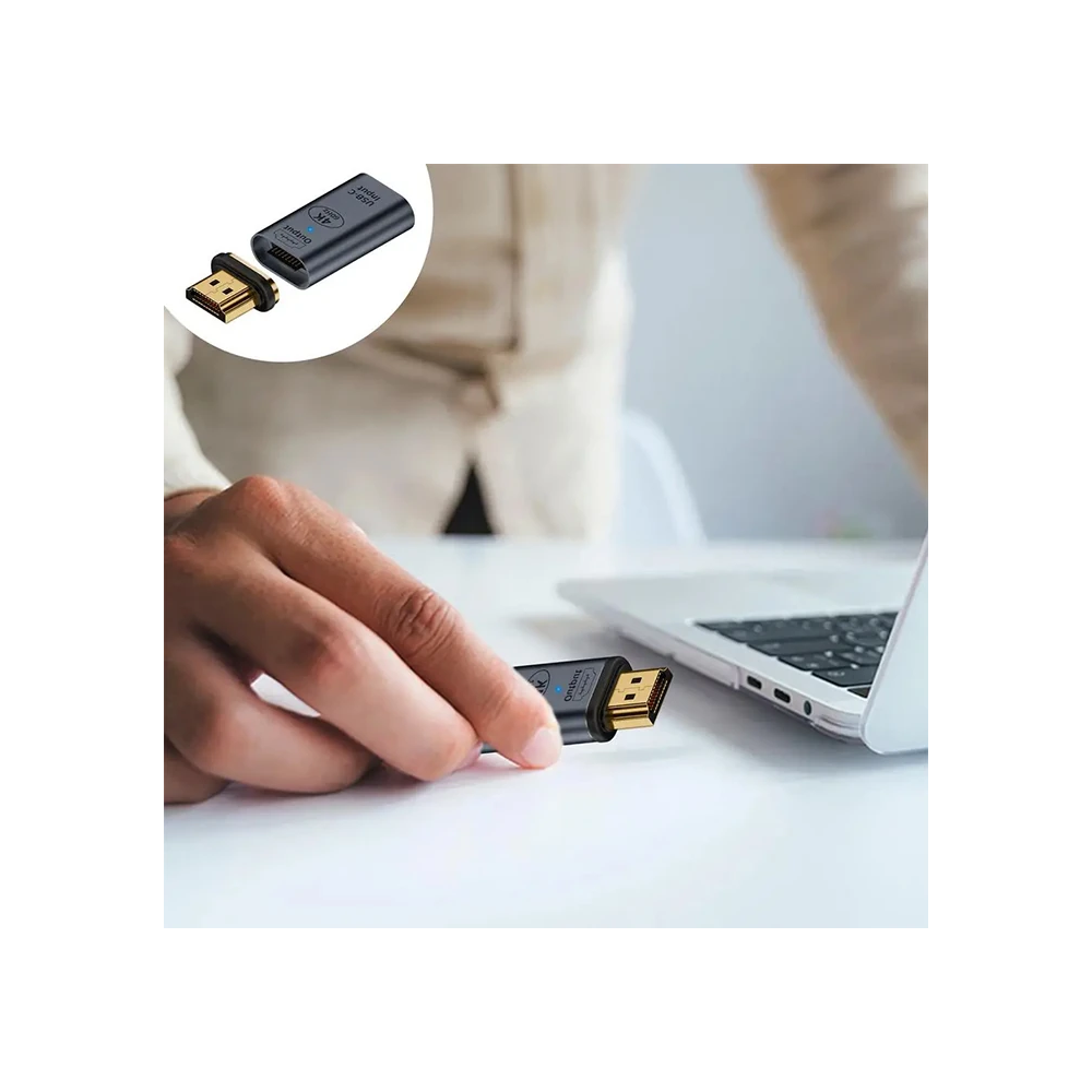 ALLY HDMI To Type-c 4K 60Hz Mıknatıs Başlıklı Çevirici Otg Adaptör