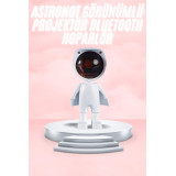 Gün Batımı Lambası Işık Arka Plan Projektör Sevimli Astronot Enerji Ta