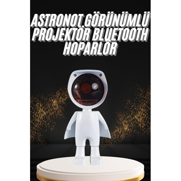 180 Derece Dönebilen Astronot Masa ve Gece Lambası Projektör