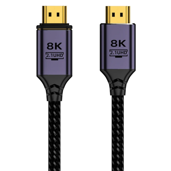 ALLY HDMI to HDMI 8K HD 2.1UHD Mıknatıs Başlıklı Kablo 2 Metre