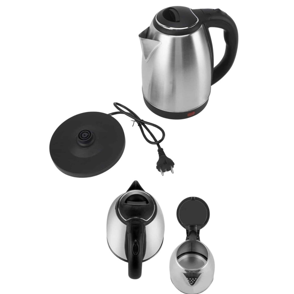 Elektrikli Paslanmaz Çelik Su Isıtcı Çelik Kettle 1.8 Lt. Uzun Ömürlü