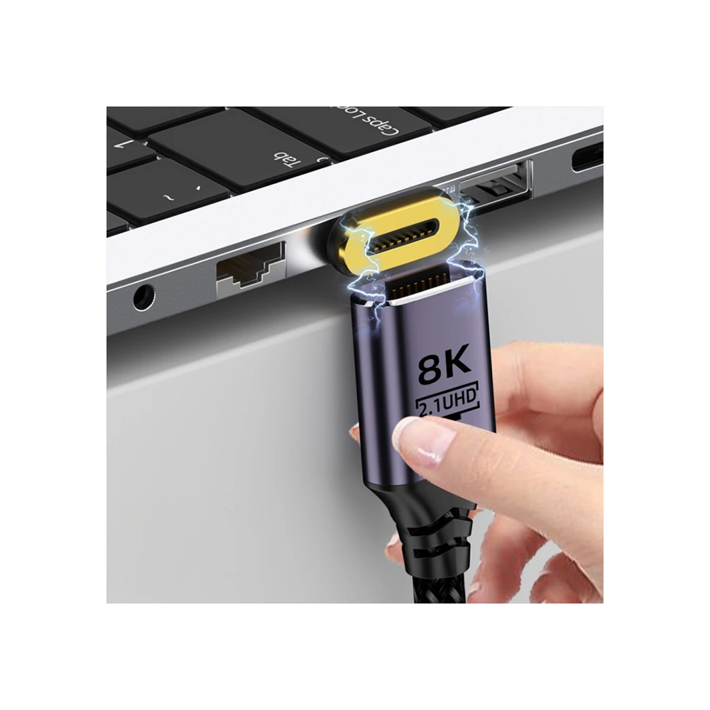 ALLY HDMI to HDMI 8K HD 2.1UHD Mıknatıs Başlıklı Kablo 1 Metre