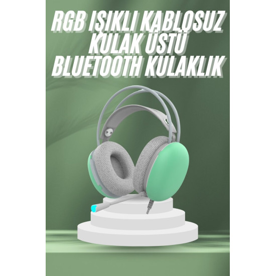 Unısex Yüksek Ses Kaliteli Yumuşak Kılıflı Kablosuz Kulak Üstü Bluetoo