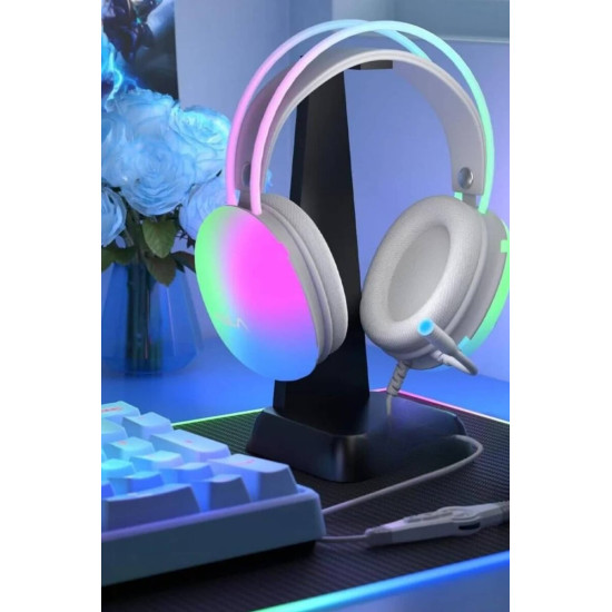 RGB Aydınlatmalı Kablosuz Bluetooth Oyuncu Kulaklığı
