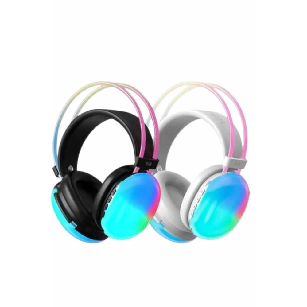 RGB Aydınlatmalı Kablosuz Bluetooth Oyuncu Kulaklığı
