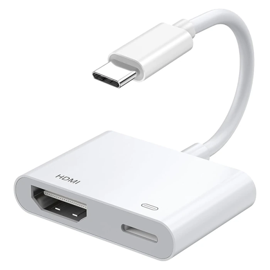 ALLY İPhone 15 Type-c to Type-c + HDMI Çevirici Kablo Dijital AV Adapt