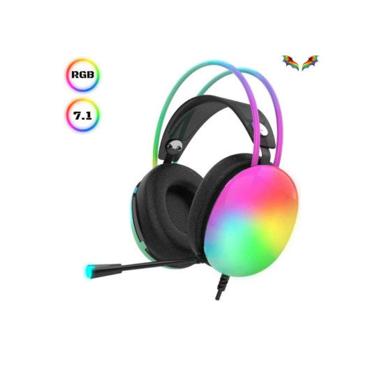 Kablosuz Bluetooth Kulaklık RGB Işıklı Kulak Üstü 5.3 Bluetooth Bağlan