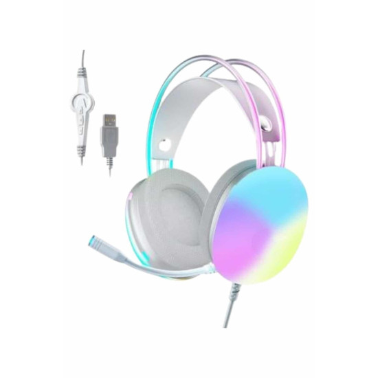 RGB Işıklı Yüksek Ses Kaliteli Kablosuz Kulak Üstü Bluetooth Kulaklık