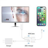 ALLY İPhone 15 Type-c to Type-c + HDMI Çevirici Kablo Dijital AV Adapt