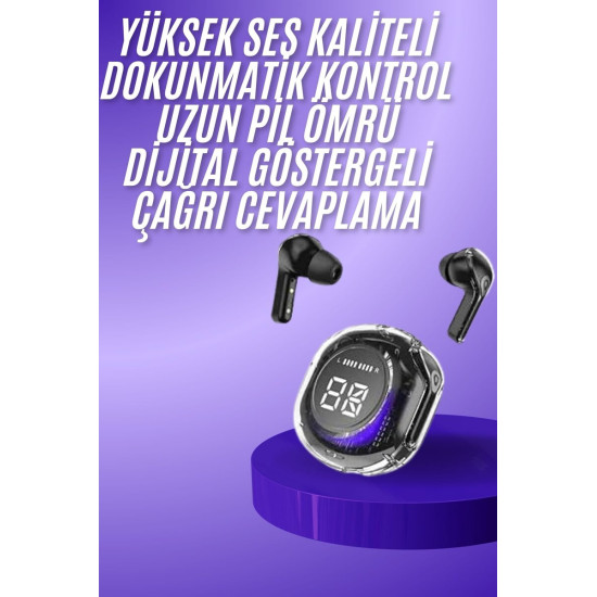 Yeni Nesil Bluetooth Kulaklık Dijital Göstergeli Gaming Dokunmatik 5.3