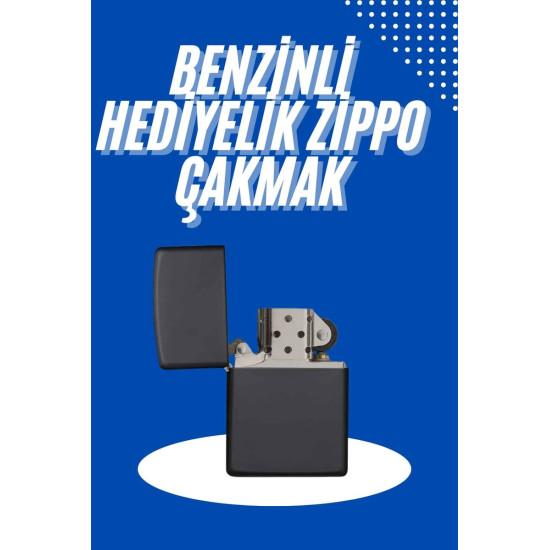 Çakmak Parlak Siyah Doldurulabilir Hedyelik Eşya