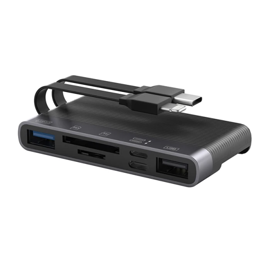 ALLY NK-1048HD 6in1 USB + Type-C + Lightning + SD-TF Kart Okuyucu Çevi