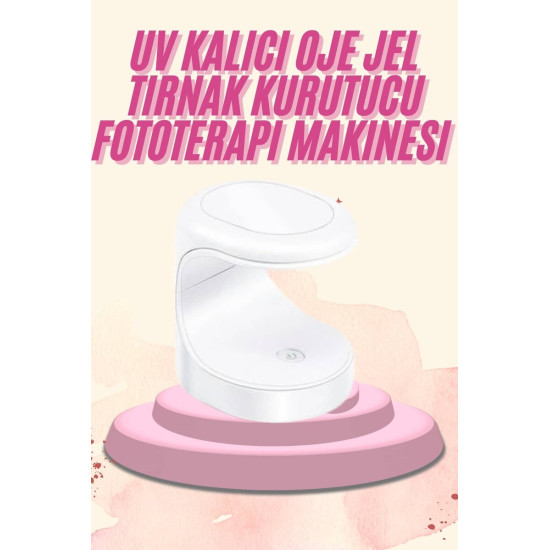 Mini Taşınabilir Kalıcı Oje Jel Tırnak Kurutucu Fototerapi Makinesi