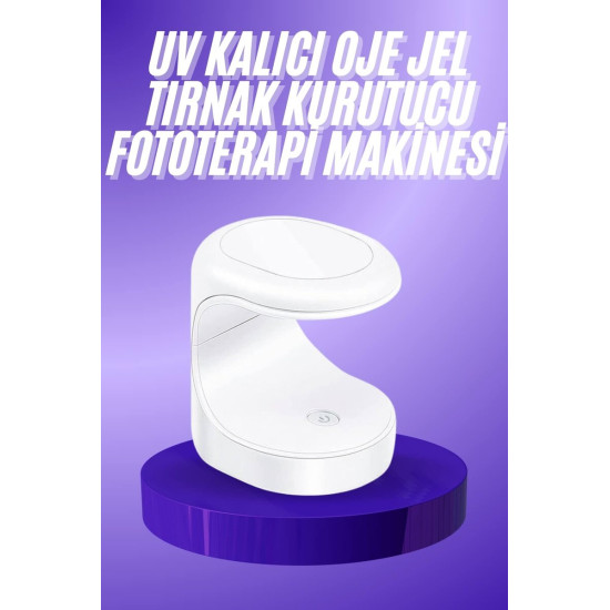 Seyehat Tipi Mini Oje Kurutucu Ultraviole Mor Işık Protez Tırnak Kurut