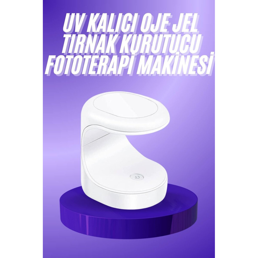 Seyehat Tipi Mini Oje Kurutucu Ultraviole Mor Işık Protez Tırnak Kurut