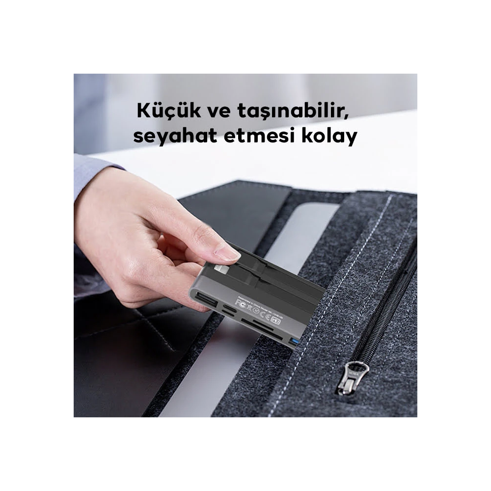 ALLY NK-1048HD 6in1 USB + Type-C + Lightning + SD-TF Kart Okuyucu Çevi
