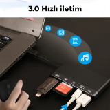 ALLY NK-1048HD 6in1 USB + Type-C + Lightning + SD-TF Kart Okuyucu Çevi