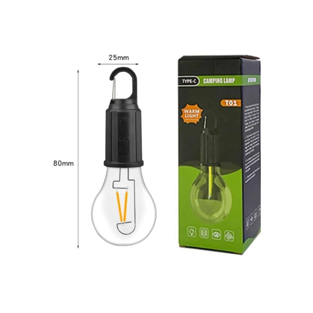 Çok Amaçlı Kamp Feneri USB Şarjlı Çift Işık Kaynaklı Güç Ekranlı LED A
