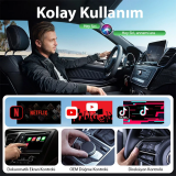 USB+Type-C Apple Kablosuz Wireless Carplay Adaptör Çevirici -Youtube N