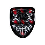 Hallowen Parti Maskesi Neon Led Işıklı Maske 3 Modlu Cadılar Bayramı M