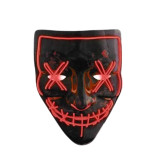 Hallowen Parti Maskesi Neon Led Işıklı Maske 3 Modlu Cadılar Bayramı M
