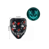 Hallowen Parti Maskesi Neon Led Işıklı Maske 3 Modlu Cadılar Bayramı M
