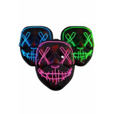 Işıklı Led Maske Parti Eğlence Maskesi Hallowen Neon Maske